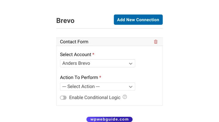 brevo settings wpforms