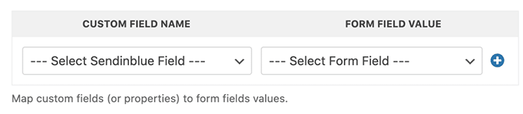 custom sendinblue fields