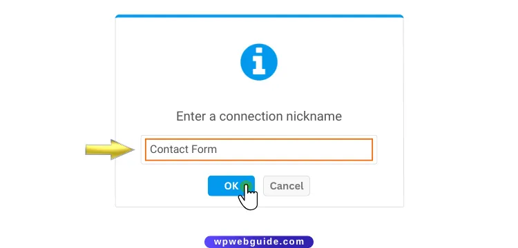 enter a connection nickname