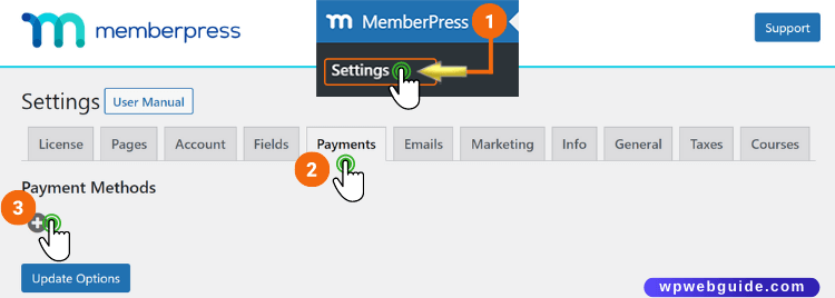 memberpress add payments gateway